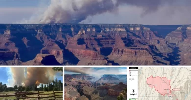 Incendios forestales en el Gran Cañón obligan a evacuar Borde Norte en Arizona. 📸 NPS/The Border Reports